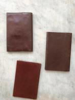 3 Vintage Bruine Leren Portefeuilles.Jaren ‘60, Ophalen of Verzenden, Gebruikt, Bruin, Overige merken
