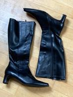 Dames knielaarzen, zwart, mt 8, LEER, Kleding | Dames, Hoge laarzen, Zwart, Ophalen of Verzenden, Zo goed als nieuw