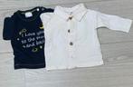 2x shirtje maat 62, Kinderen en Baby's, Babykleding | Maat 62, Ophalen of Verzenden, Gebruikt, Jongetje of Meisje, Shirtje of Longsleeve