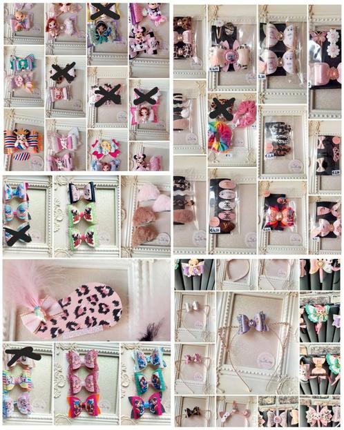 Hele grote partij gemaakte Haarstrikken  voor een markt, Kinderen en Baby's, Overige Kinderen en Baby's, Nieuw, Ophalen of Verzenden