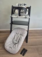 Complete zwarte Stokke Tripp trapp stoel, Ophalen of Verzenden, Zo goed als nieuw, Meegroeistoel, Stoelverkleiner