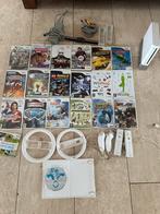 Wii met 20 games 4 controllers stuurtjes mario kart, Spelcomputers en Games, Spelcomputers | Nintendo Wii, Ophalen of Verzenden