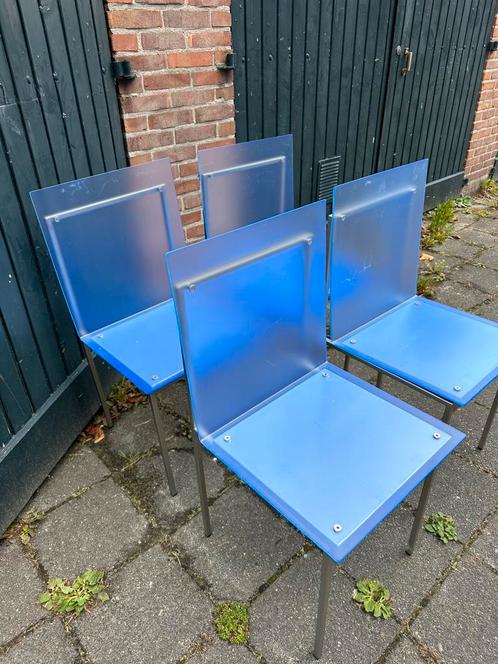 Adelphi chairs / Edra, Zeldzame Italiaanse designstoelen, Huis en Inrichting, Stoelen, Gebruikt, Metaal, Overige kleuren, Ophalen of Verzenden
