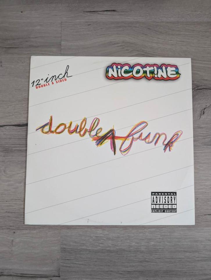 Nicotine - Double A Funk 12" Vinyl (Haarlem), Cd's en Dvd's, Vinyl | Hiphop en Rap, Gebruikt, 1985 tot 2000, 12 inch, Ophalen of Verzenden