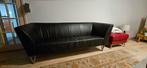 Harvink New Jazz Zwarte leren design bank, Ophalen, Gebruikt, 75 tot 100 cm, Modern