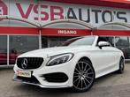 Mercedes-benz C-KLASSE C 180 AUT. CABRIO AMG-PAKKET NAVI HAL, Automaat, Gebruikt, Huisgarantie, Wit