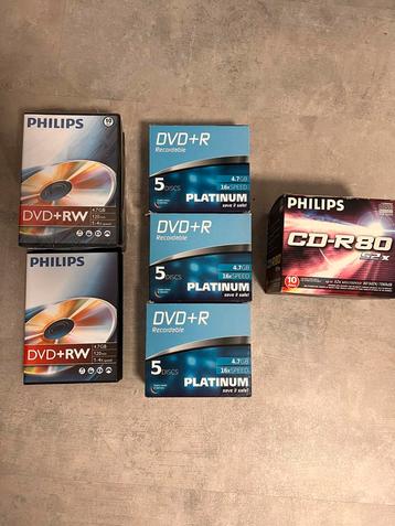 Lege DVD en CD Philips Discs om te branden  - Nieuw beschikbaar voor biedingen