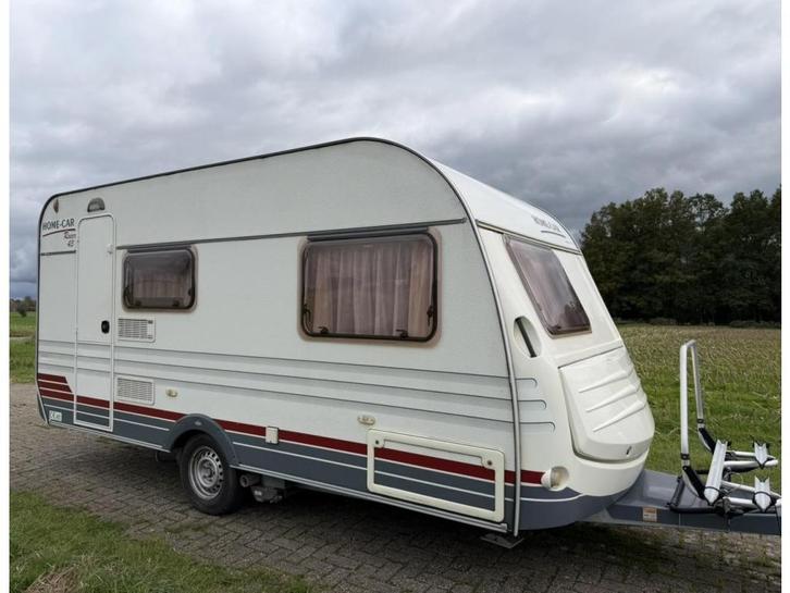 Home-Car Racer 43 met zakluifel, Caravans en Kamperen, Caravans, Bedrijf, tot en met 4, Home-car, Fietsenrek, Gascomfoor, Kachel