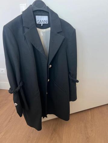 Ganni oversized blazer S/m zwart  beschikbaar voor biedingen
