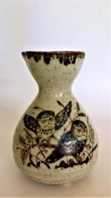 Vintage Enesco vaasje uilen (7697) beschikbaar voor biedingen