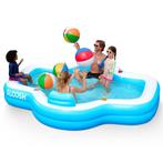 SLOOSH Outdoor Opblaasbaar Zwembad met Zitplaatsen, Minder dan 80 cm, Opblaaszwembad, Rond, Nieuw