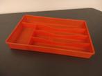 Oranje bestekbak retro vintage, Ophalen of Verzenden, Huis en Inrichting
