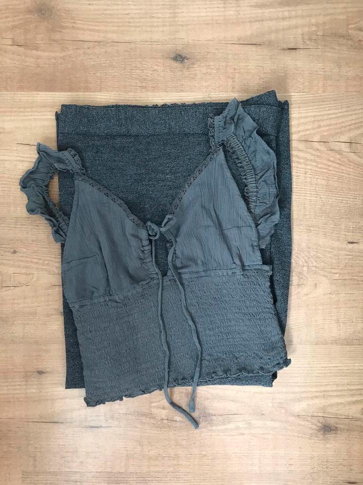 Moost wanted setje, Kleding | Dames, Rokken, Gedragen, Maat 36 (S), Grijs, Onder de knie, Ophalen of Verzenden