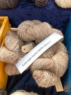 Handgesponnen wol  alpaca mix met Coburger fuchs  goudbeige, Hobby en Vrije tijd, Ophalen of Verzenden, Nieuw, Breien of Haken