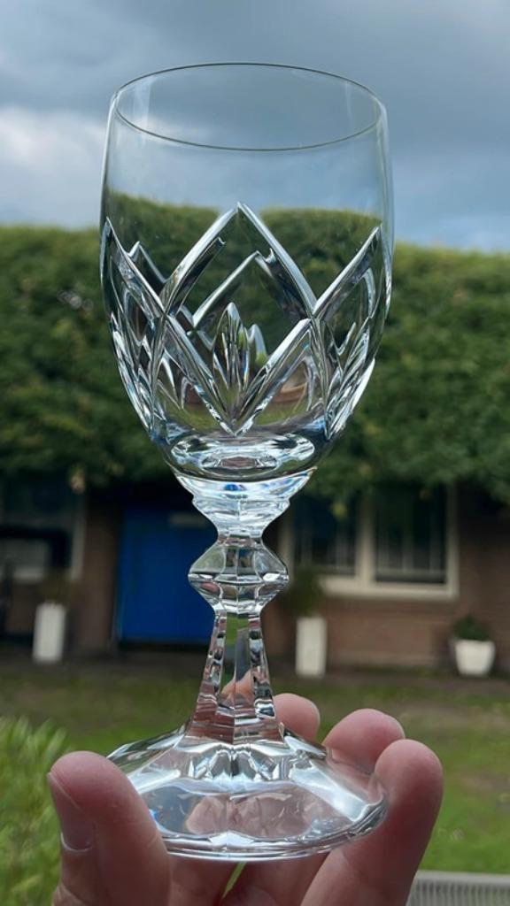 6 Schott Zwiesel geslepen voetglazen, Verzamelen, Glas en Borrelglaasjes, Zo goed als nieuw, Overige typen, Ophalen of Verzenden