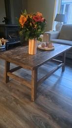 Houten salontafel, Huis en Inrichting, Tafels | Salontafels, Ophalen, Gebruikt, 100 tot 150 cm, 50 tot 100 cm