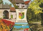 LIMBURG Poort Vakwerk Rondvaartboot Bos Groeten, Verzamelen, Ansichtkaarten | Nederland, Verzenden, 1980 tot heden, Gelopen, Limburg