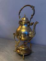 Antieke Brons Theepot met Warmhouder, Antiek en Kunst, Ophalen of Verzenden, Koper