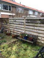 Te koop: 3 houten panelen tuinschutting plus 5 palen., Ophalen, Minder dan 3 meter, Hout, 1 tot 2 meter