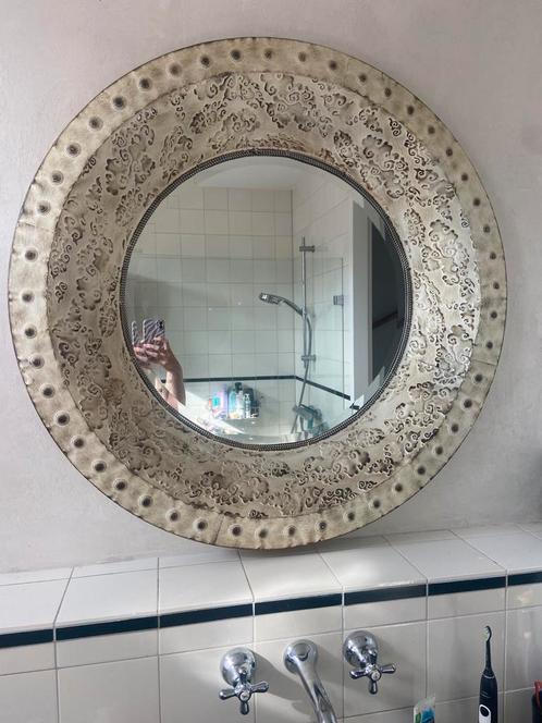 Mooie, brocante spiegel 90 cm, Huis en Inrichting, Woonaccessoires | Spiegels, Zo goed als nieuw, 75 tot 100 cm, Minder dan 100 cm