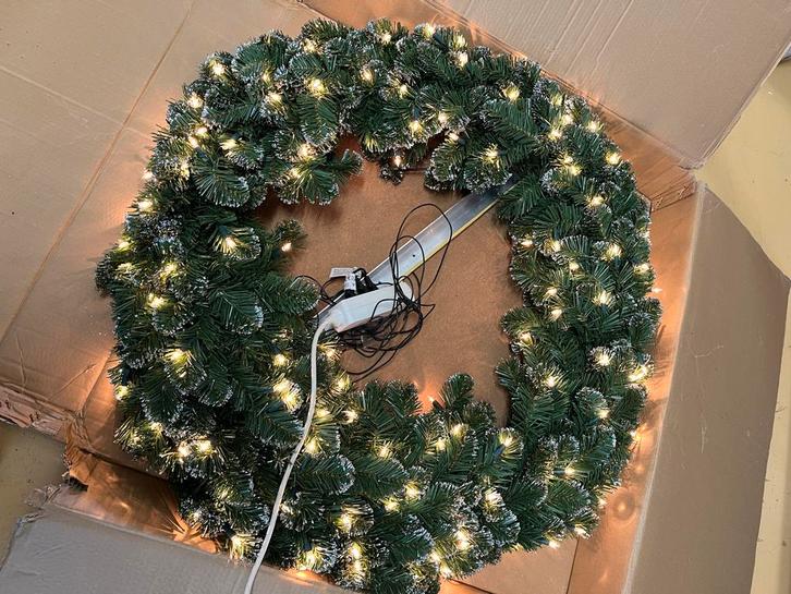 Plafond of wandguirlande met verlichting, Diversen, Kerst, Zo goed als nieuw, Ophalen