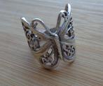 zilveren ring vlinder [388], Sieraden, Tassen en Uiterlijk, Ringen, 18 tot 19, Verzenden, Zo goed als nieuw, Dame