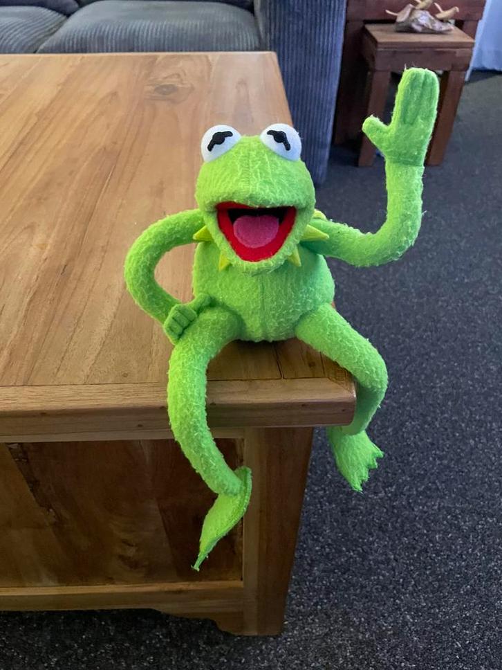 Leuke pop van Kermit de Kikker van the muppets 30 cm knuffel, Verzamelen, Disney, Gebruikt, Knuffel, Overige figuren, Ophalen of Verzenden