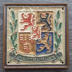Om 1935 - 1945 Wapenschild Limburg Delft Cloisonne Tegel