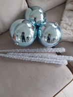 3 grote kerstballen met 3 ijspegels., Nieuw, Ophalen of Verzenden