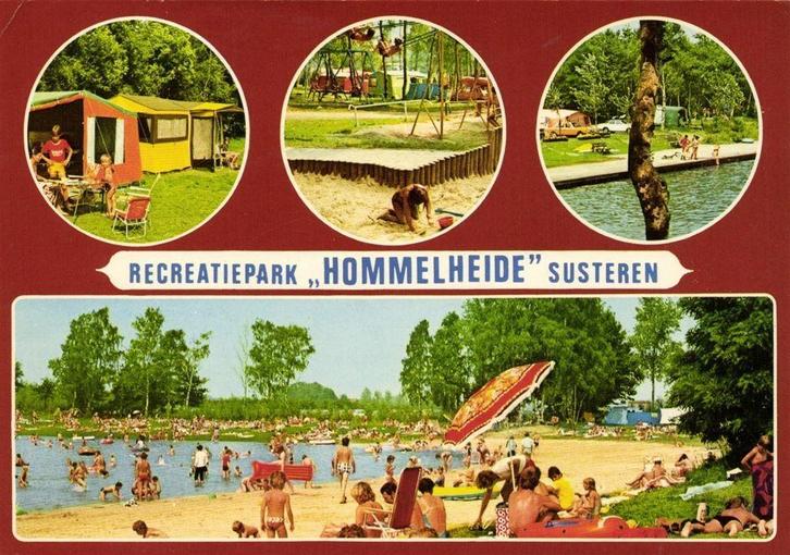 Recreatiepark Hommelheide Susteren - 4 afb - 1983 gelopen, Verzamelen, Ansichtkaarten | Nederland, Ongelopen, Noord-Brabant, Voor 1920