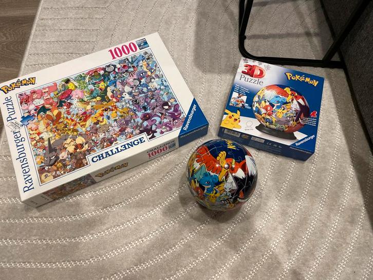 Pokémon Puzzel Collectie - Ravensburger, Hobby en Vrije tijd, Denksport en Puzzels, Zo goed als nieuw, Legpuzzel, 500 t/m 1500 stukjes