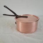 Antieke koperen horeca pan steelpan sauspan deksel, Ophalen of Verzenden, Zo goed als nieuw, Overige materialen, Koekenpan of Braadpan