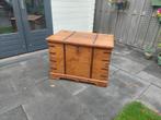 Indiase deken kist, Huis en Inrichting, Ophalen, Gebruikt, Teakhout, 50 tot 75 cm