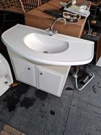 Wastafelkast met wasbak en  kraan, Ophalen, Gebruikt, 100 tot 150 cm, Minder dan 100 cm
