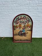 Vintage Pollock Cycle Co. Reclamebord Hout - 1883, Ophalen of Verzenden