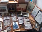 Diverse schilderijen & lijsten. Flinke hoeveelheid in 1 koop, Antiek en Kunst, Ophalen of Verzenden