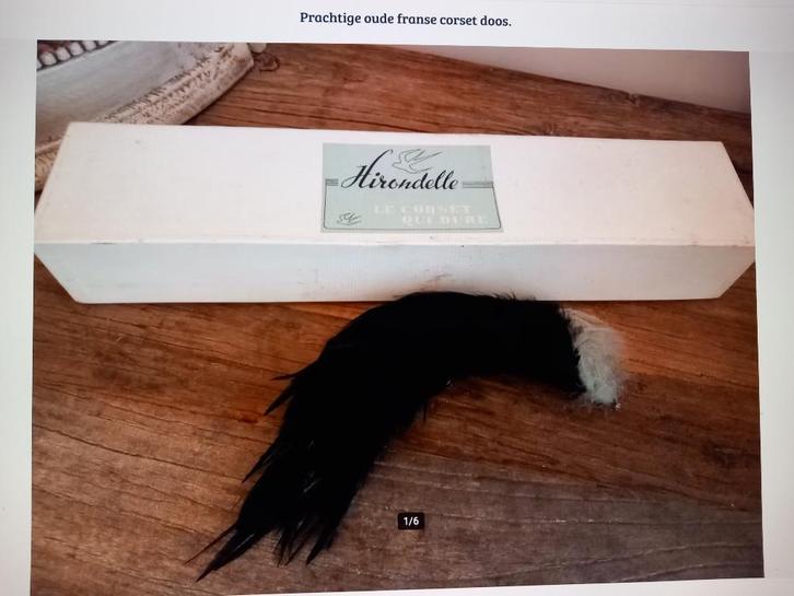 Prachtige oude franse corset doos., Antiek en Kunst, Antiek | Kleding en Accessoires, Dames, Ophalen of Verzenden