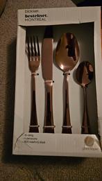 Nieuw bestekset 16 delig Montreal glans koper.van de Blokker, Huis en Inrichting, Keuken | Bestek, Ophalen of Verzenden, Nieuw