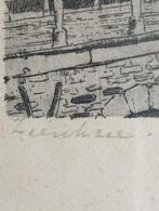 Ets Zierikzee Marius Janssen, Antiek en Kunst, Kunst | Etsen en Gravures, Verzenden