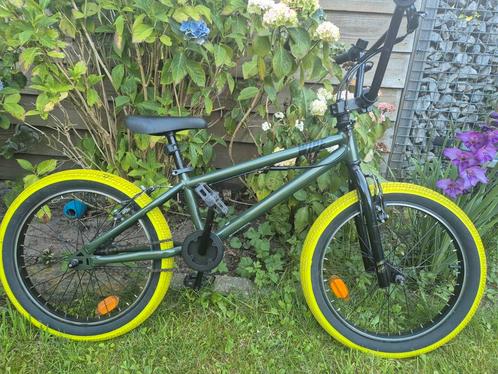 BMX Fiets BTWIN Wipe 500 groen decathlon, Fietsen en Brommers, Fietsen | Crossfietsen en BMX, Zo goed als nieuw, Ophalen