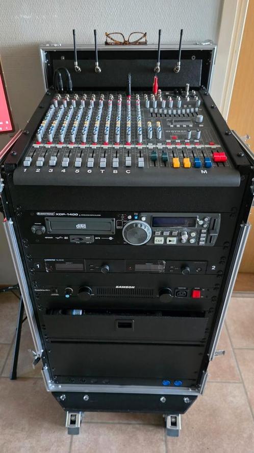 Compleet ingerichte flightcase, Muziek en Instrumenten, Mengpanelen, Ophalen