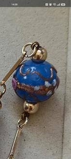 Vintage fiorato Wedding cake murano glass beads ketting, Ophalen of Verzenden, Overige materialen, Ketting