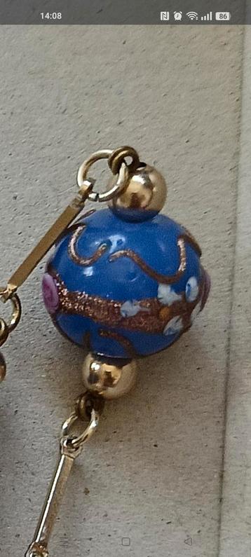 Vintage fiorato Wedding cake murano glass beads ketting beschikbaar voor biedingen