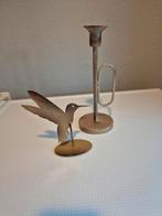 Kaarsenstandaard  met bijbehorende vogel, Huis en Inrichting, Woonaccessoires | Kandelaars en Kaarsen, Ophalen, Zo goed als nieuw