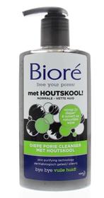 Biore Diepe Porie Cleanser met Houtskool 200ml., Ophalen of Verzenden, Nieuw, Gehele gezicht, Reiniging