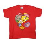 tweety red screenstars t-shirt kids looney tunes flowers, Ophalen, Info@taurusvintage.nl, Meisje, Nieuw