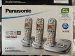 Panasonic telefoons KX-TG7323, Telecommunicatie, Vaste telefoons | Handsets en Draadloos, Gebruikt, Ophalen of Verzenden, 4 handsets of meer