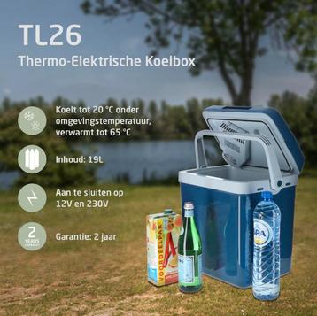 Thermo-Elektrische Koelbox - 19L - AC/DC - 12V/230V - Blauw beschikbaar voor biedingen