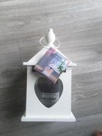 Te koop:Houten lantaarn met kaars heart, Huis en Inrichting, Woonaccessoires | Kandelaars en Kaarsen, Ophalen of Verzenden, Nieuw