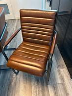 4 lederen eettafel stoelen Lifestyle, Huis en Inrichting, Stoelen, Ophalen of Verzenden, Zo goed als nieuw, Bruin, Leer